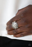 Stone Sensei - Silver Ring - Paparazzi Accessories Ring Bedazzle Me Pretty Mobile Fashion Boutique