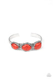 Stone Shop - Red Bracelet - Paparazzi Accessories Bracelet Bedazzle Me Pretty Mobile Fashion Boutique