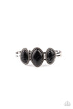Stone Shrine - Black Bracelet - Paparazzi Accessories Bracelet Bedazzle Me Pretty Mobile Fashion Boutique