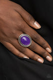 Stone Terrarium - Purple Ring - Paparazzi Accessories Ring Bedazzle Me Pretty Mobile Fashion Boutique