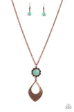 Stone TOLL - Copper Necklace - Paparazzi Accessories Necklace Bedazzle Me Pretty Mobile Fashion Boutique