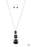Stone Tranquility - Black Necklace - Paparazzi Accessories Necklace Bedazzle Me Pretty Mobile Fashion Boutique