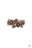 Stop and Smell The Flowers - Copper Ring - Paparazzi Accessories Ring Bedazzle Me Pretty Mobile Fashion Boutique