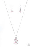 Stormy Shimmer - Pink Necklace - Paparazzi Accessories Necklace Bedazzle Me Pretty Mobile Fashion Boutique