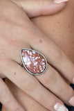 Stormy Sunrise - Brown Ring - Paparazzi Accessories Ring Bedazzle Me Pretty Mobile Fashion Boutique