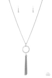 Straight To The Top - White Necklace - Paparazzi Accessories Necklace Bedazzle Me Pretty Mobile Fashion Boutique