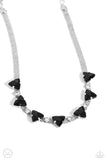 Strands of Sass - Black Necklace - Paparazzi Accessories Necklace Bedazzle Me Pretty Mobile Fashion Boutique