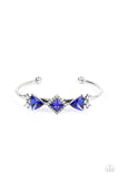 Strategic Sparkle - Blue Bracelet - Paparazzi Accessories Bracelet Bedazzle Me Pretty Mobile Fashion Boutique