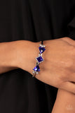 Strategic Sparkle - Blue Bracelet - Paparazzi Accessories Bracelet Bedazzle Me Pretty Mobile Fashion Boutique