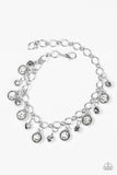Stratosphere Shimmer - White Bracelet - Paparazzi Accessories Bracelet Bedazzle Me Pretty Mobile Fashion Boutique
