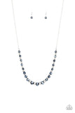 Stratosphere Sparkle - Blue Necklace - Paparazzi Accessories Necklace Bedazzle Me Pretty Mobile Fashion Boutique