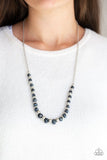 Stratosphere Sparkle - Blue Necklace - Paparazzi Accessories Necklace Bedazzle Me Pretty Mobile Fashion Boutique