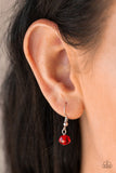 Stratosphere Sparkle - Red Necklace - Paparazzi Accessories Necklace Bedazzle Me Pretty Mobile Fashion Boutique