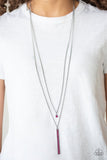 Stratospheric - Pink Necklace - Paparazzi Accessories Necklace Bedazzle Me Pretty Mobile Fashion Boutique