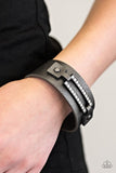 Street Glam - Black Bracelet - Paparazzi Accessories Bracelet Bedazzle Me Pretty Mobile Fashion Boutique