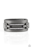 Street Glam - Black Bracelet - Paparazzi Accessories Bracelet Bedazzle Me Pretty Mobile Fashion Boutique