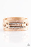 Street Glam - Copper Bracelet - Paparazzi Accessories Bracelet Bedazzle Me Pretty Mobile Fashion Boutique