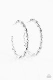 Street Mod - Silver Earrings - Paparazzi Accessories Earrings Bedazzle Me Pretty Mobile Fashion Boutique