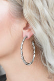 Street Mod - Silver Earrings - Paparazzi Accessories Earrings Bedazzle Me Pretty Mobile Fashion Boutique