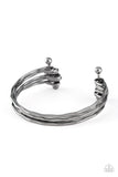 Street Refinement - Black Bracelet - Paparazzi Accessories Bracelet Bedazzle Me Pretty Mobile Fashion Boutique