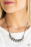Street REGAL - Black Necklace - Paparazzi Accessories Necklace Bedazzle Me Pretty Mobile Fashion Boutique