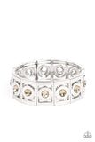 Stretch of Drama - Brown Bracelet - Paparazzi Accessories Bracelet Bedazzle Me Pretty Mobile Fashion Boutique