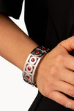 Stretch of Drama - Red Bracelet - Paparazzi Accessories Bracelet Bedazzle Me Pretty Mobile Fashion Boutique