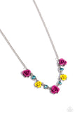 Strike a ROSE - Pink Necklace - Paparazzi Accessories Necklace Bedazzle Me Pretty Mobile Fashion Boutique