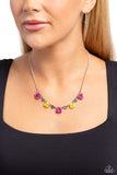 Strike a ROSE - Pink Necklace - Paparazzi Accessories Necklace Bedazzle Me Pretty Mobile Fashion Boutique