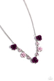 Strike a ROSE - Purple Necklace - Paparazzi Accessories Necklace Bedazzle Me Pretty Mobile Fashion Boutique