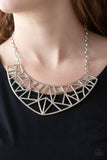 Strike While HAUTE - Silver Necklace - Paparazzi Accessories Necklace Bedazzle Me Pretty Mobile Fashion Boutique