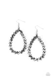 Striking RESPLENDENCE - Silver Earrings - Paparazzi Accessories Earrings Bedazzle Me Pretty Mobile Fashion Boutique