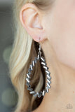 Striking RESPLENDENCE - Silver Earrings - Paparazzi Accessories Earrings Bedazzle Me Pretty Mobile Fashion Boutique
