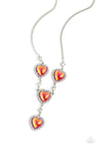 Stuck On You - Red Necklace - Paparazzi Accessories Necklace Bedazzle Me Pretty Mobile Fashion Boutique
