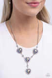 Stuck On You - Silver Necklace - Paparazzi Accessories Necklace Bedazzle Me Pretty Mobile Fashion Boutique