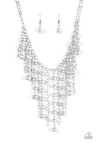 STUN Control - Silver Necklace - Paparazzi Accessories Necklace Bedazzle Me Pretty Mobile Fashion Boutique