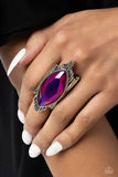 Stunning Showman - Pink Ring - Paparazzi Accessories Ring Bedazzle Me Pretty Mobile Fashion Boutique