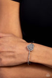 Stunning Soulmates - White Bracelet - Paparazzi Accessories Bracelet Bedazzle Me Pretty Mobile Fashion Boutique