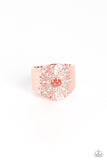 Stylish Sunbeams - Copper Ring - Paparazzi Accessories Ring Bedazzle Me Pretty Mobile Fashion Boutique