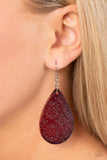 Stylishly Subtropical - Brown Earrings - Paparazzi Accessories Earrings Bedazzle Me Pretty Mobile Fashion Boutique