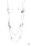 Sublime Awakening - Purple Necklace - Paparazzi Accessories Necklace Bedazzle Me Pretty Mobile Fashion Boutique