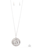 Subliminal Sparkle - White Necklace - Paparazzi Accessories Necklace Bedazzle Me Pretty Mobile Fashion Boutique