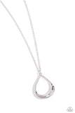 Subtle Season - Silver Necklace - Paparazzi Accessories Necklace Bedazzle Me Pretty Mobile Fashion Boutique