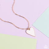 Subtle Soulmate - White Necklace - Paparazzi Accessories Necklace Bedazzle Me Pretty Mobile Fashion Boutique