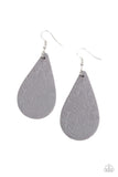Subtropical Seasons - Silver Earrings - Paparazzi Accessories Earrings FS-Bedazzle Me Pretty Mobile Fashion Boutique