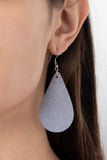 Subtropical Seasons - Silver Earrings - Paparazzi Accessories Earrings FS-Bedazzle Me Pretty Mobile Fashion Boutique