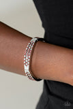 Suburban Scene - Red Bracelet - Paparazzi Accessories Bracelet Bedazzle Me Pretty Mobile Fashion Boutique