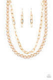 Suburban Yacht Club - Brown Necklace - Paparazzi Accessories Necklace Bedazzle Me Pretty Mobile Fashion Boutique