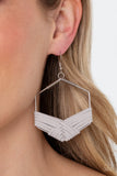 Suede Solstice - Silver Earrings - Paparazzi Accessories Earrings Bedazzle Me Pretty Mobile Fashion Boutique