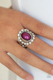 Sugar-Coated Splendor - Purple Ring - Paparazzi Accessories Ring Bedazzle Me Pretty Mobile Fashion Boutique